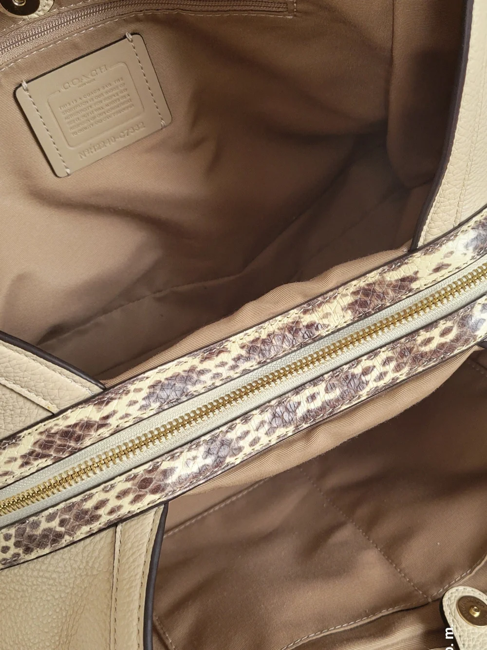 Coach Beige Signature Canvas Hobo Bag with See the photo for condition details